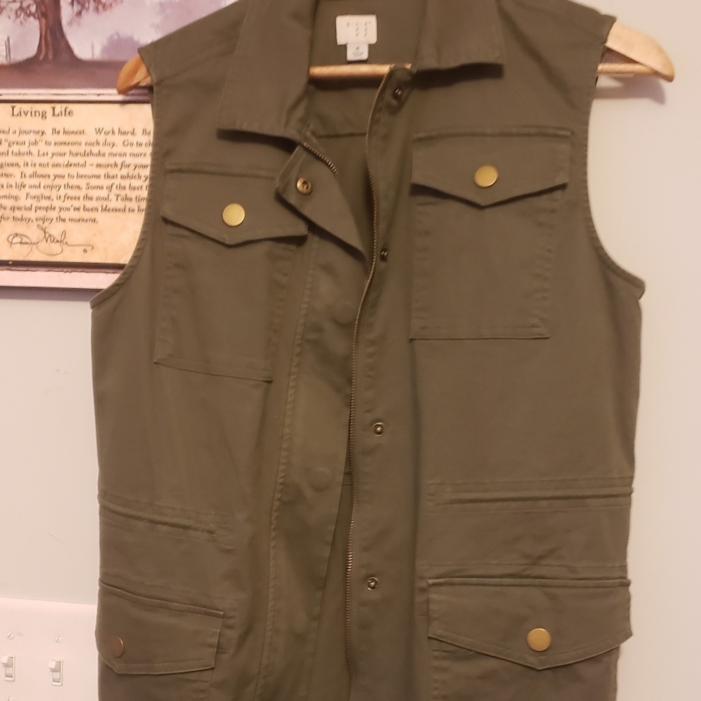 Green vest dress